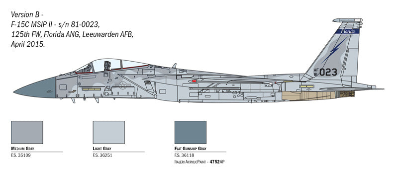 Italeri 1/72nd scale F-15C Eagle