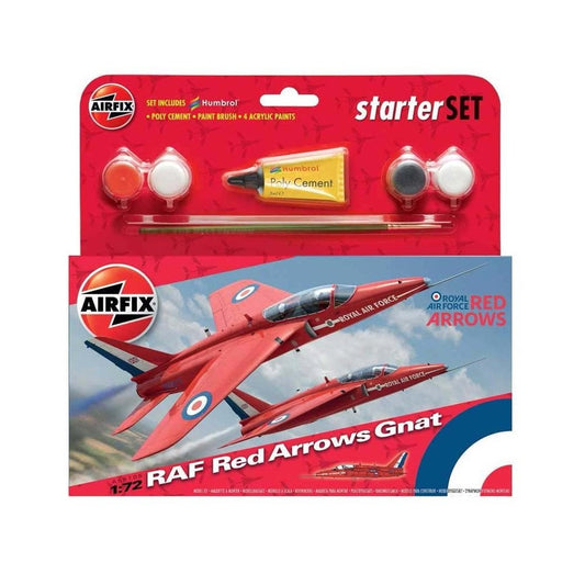 Airfix 1/72nd scale RAF Red Arrows Gnat Starter Kit