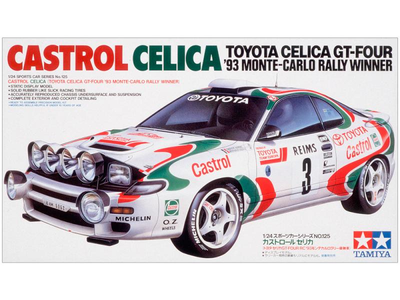 Tamiya 1/24th scale Castrol Celica '93 Monte Carlo Rally winner