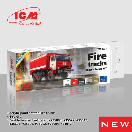 ICM Paint Set - Fire Trucks