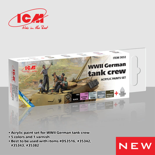 ICM Paint Set - WWII German Tank Crew