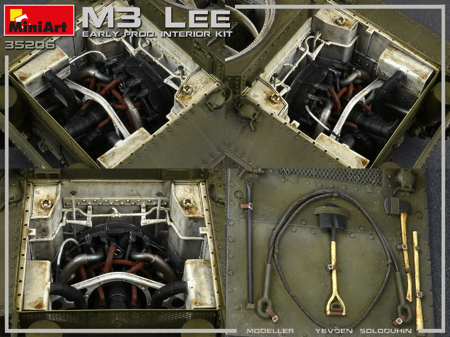 Miniart 1/35th scale M3 Lee Early Prod. - Full interior Kit