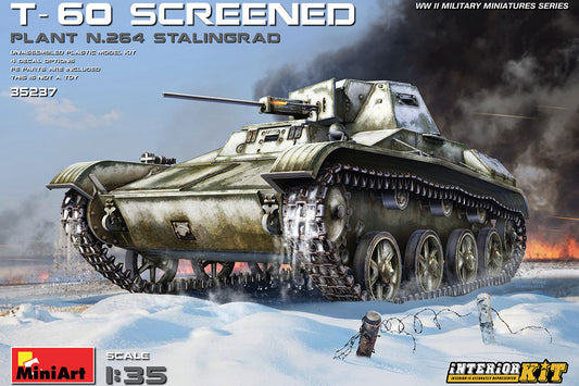 Miniart 1/35th scale T-60 Screened Plant 264 Stalingrad - Full interior Kit