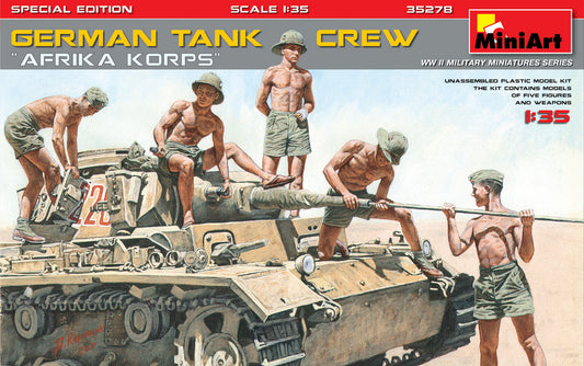 Miniart 1/35th scale German Tank Crew 'Afrika Corps' Special Edition