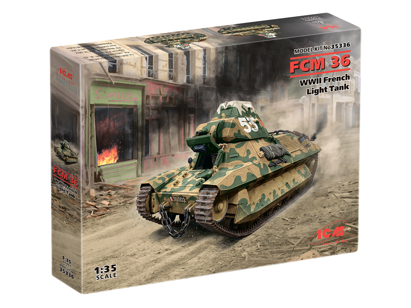 ICM 1/35th scale FCM 36 French Light Tank