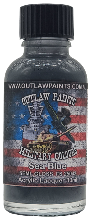 Outlaw Lacquer OP8 - US Sea Blue SEMI-GLOSS FS25042