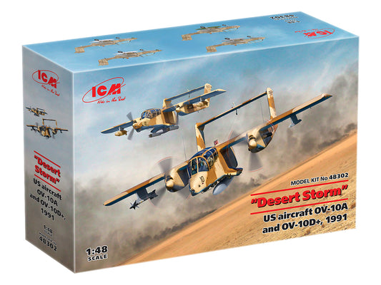 ICM 1/48th scale 1991 'Desert Storm' OV-10A and OV-10D+