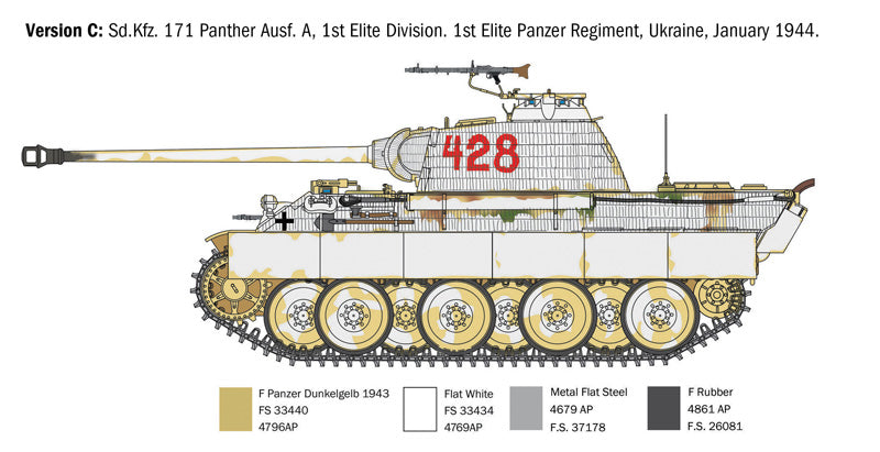 Italeri 1/35th scale Sd.Kfz 171 Panther Ausf A