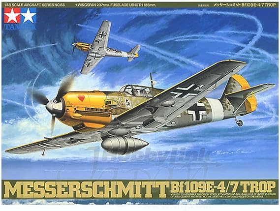 Tamiya 1/48th scale Messerschmitt Bf109 E-4/7