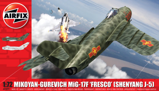 Airfix 1/72nd Scale Mikoyan-Gurevich MiG-17F 'Fresco' (Shenyang J-5)