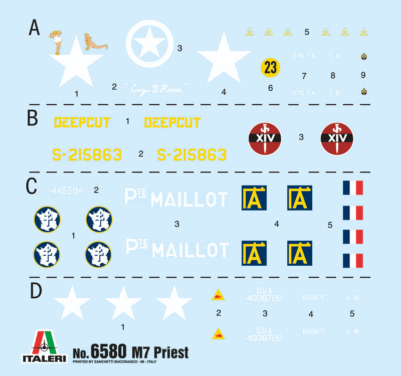 Italeri 1/35th scale M7 Priest