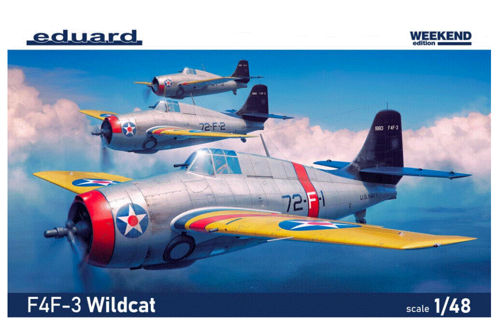 Eduard 1/48th scale Grumman F4F-3 Wildcat Weekend Edition