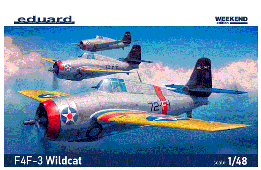 Eduard 1/48th scale Grumman F4F-3 Wildcat Weekend Edition