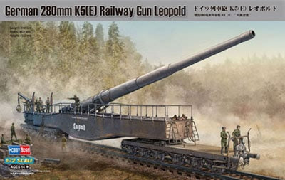 HobbyBoss 1/72nd scale German 280mm K5(E) Railway Gun Leopold