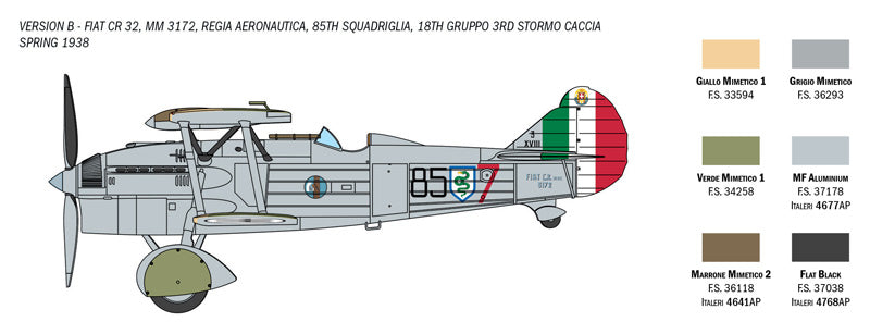 Italeri 1/72nd scale CR.32 Freccia