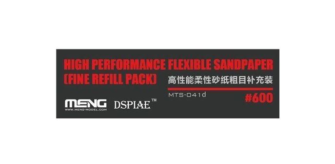 Meng Model DSPIAE High Performance Flexible Sandpaper (Fine Refill pack 600 Grit)