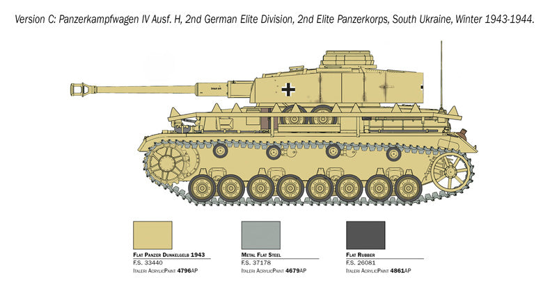 Italeri 1/35th scale Pz.kpfw. IV Ausf H