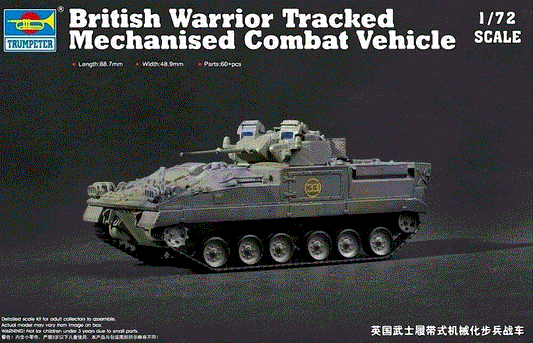 Trumpeter 1/72nd scale British Army MCV80 Warrior IFV