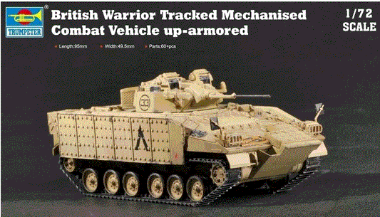 Trumpeter 1/72nd scale British Army MCV80 Warrior with Enhanced Armour