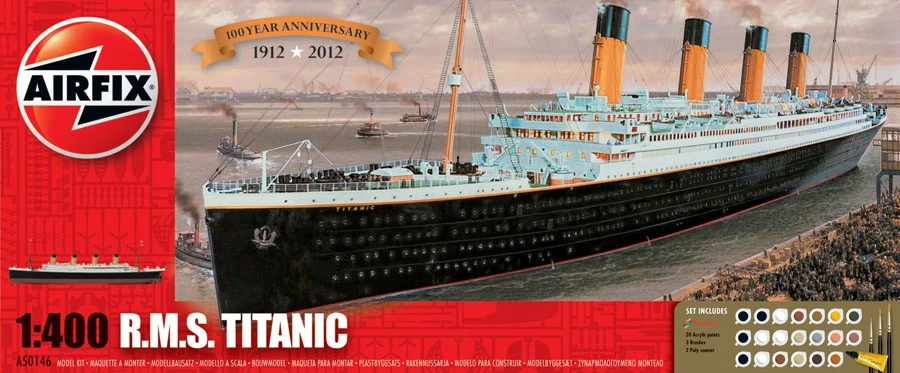 Airfix 1/400th Scale RMS Titanic 100th Anniversary Gift Set