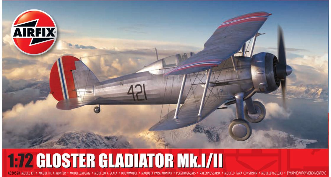 Airfix 2024 Release 1/72nd scale Gloster Gladiator Mk.I/Mk.II