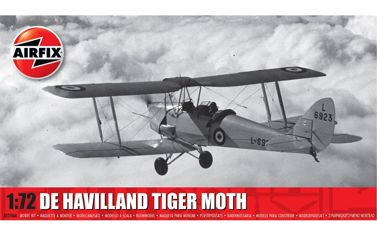 Airfix 2024 Release 1/72nd scale de Havilland Tiger Moth - PreOrder