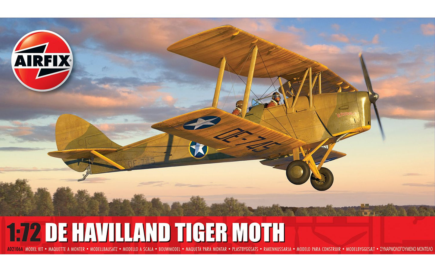 Airfix 2024 Release 1/72nd scale de Havilland Tiger Moth