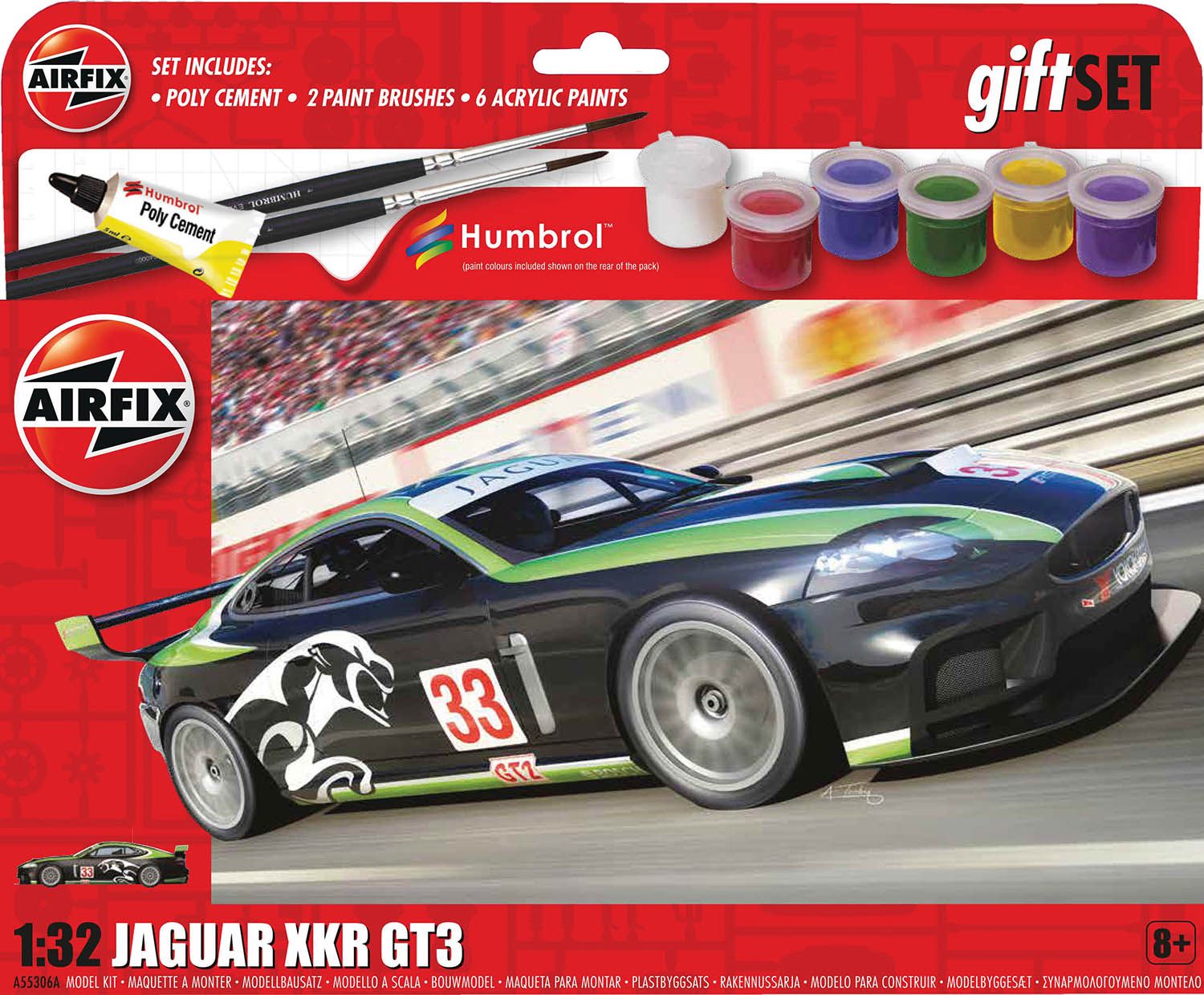 Airfix 1 32nd scale Gift Set Jaguar XKR GT3 Mann s Model Moments