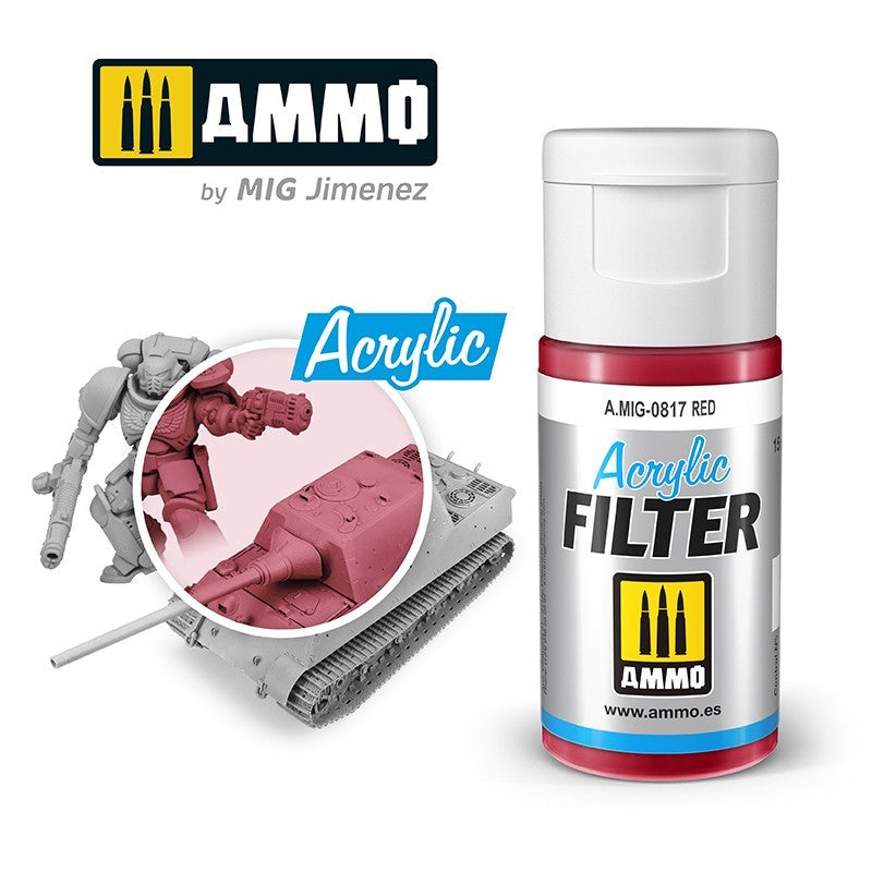 MiG Ammo Acrylic Filter - Red