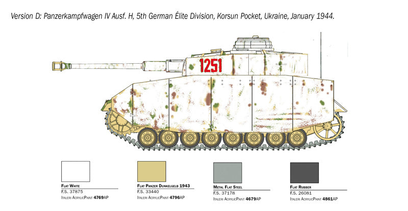 Italeri 1/35th scale Pz.kpfw. IV Ausf H