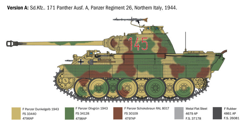 Italeri 1/35th scale Sd.Kfz 171 Panther Ausf A