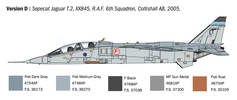Italeri 1/72nd scale Jaguar T.2 RAF Trainer