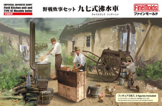 FineMolds 1/35th scale IJA Field Kitchen Unit and Type 97 Movable boiler