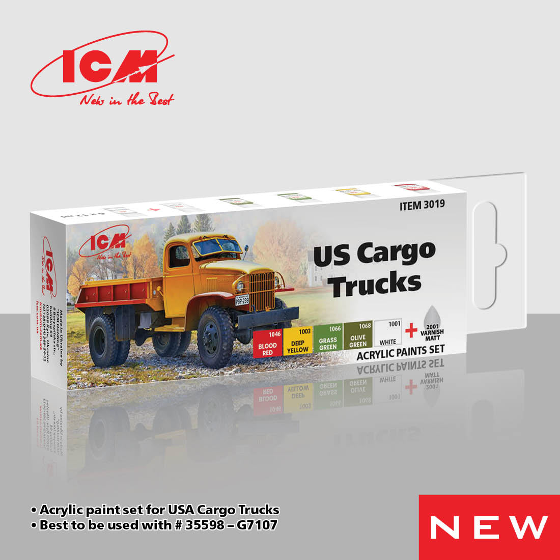 ICM Paint Set - USA Cargo Trucks