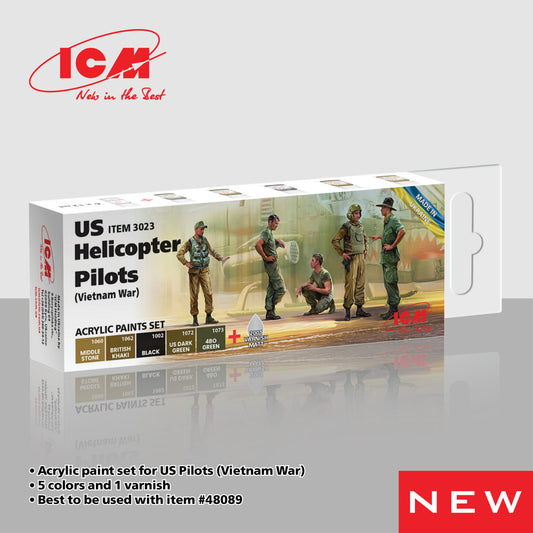 ICM Paint Set - US Helicopter Pilots (Vietnam War)