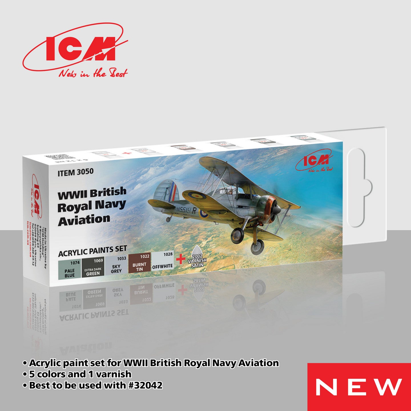 ICM Paint Set - WWII British Royal Navy Aviation