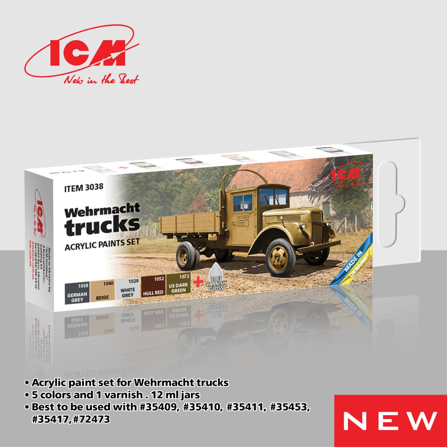 ICM Paint Set - Wehrmacht Trucks