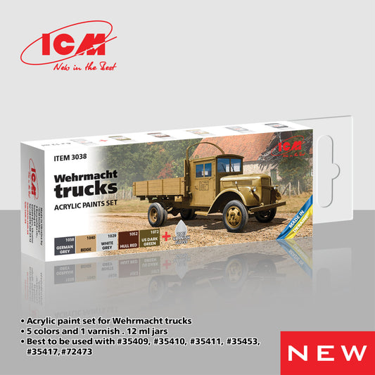 ICM Paint Set - Wehrmacht Trucks