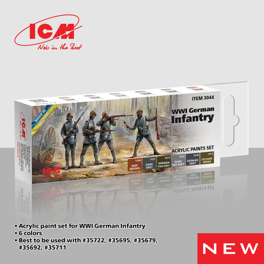 ICM Paint Set - WWI German Infantry