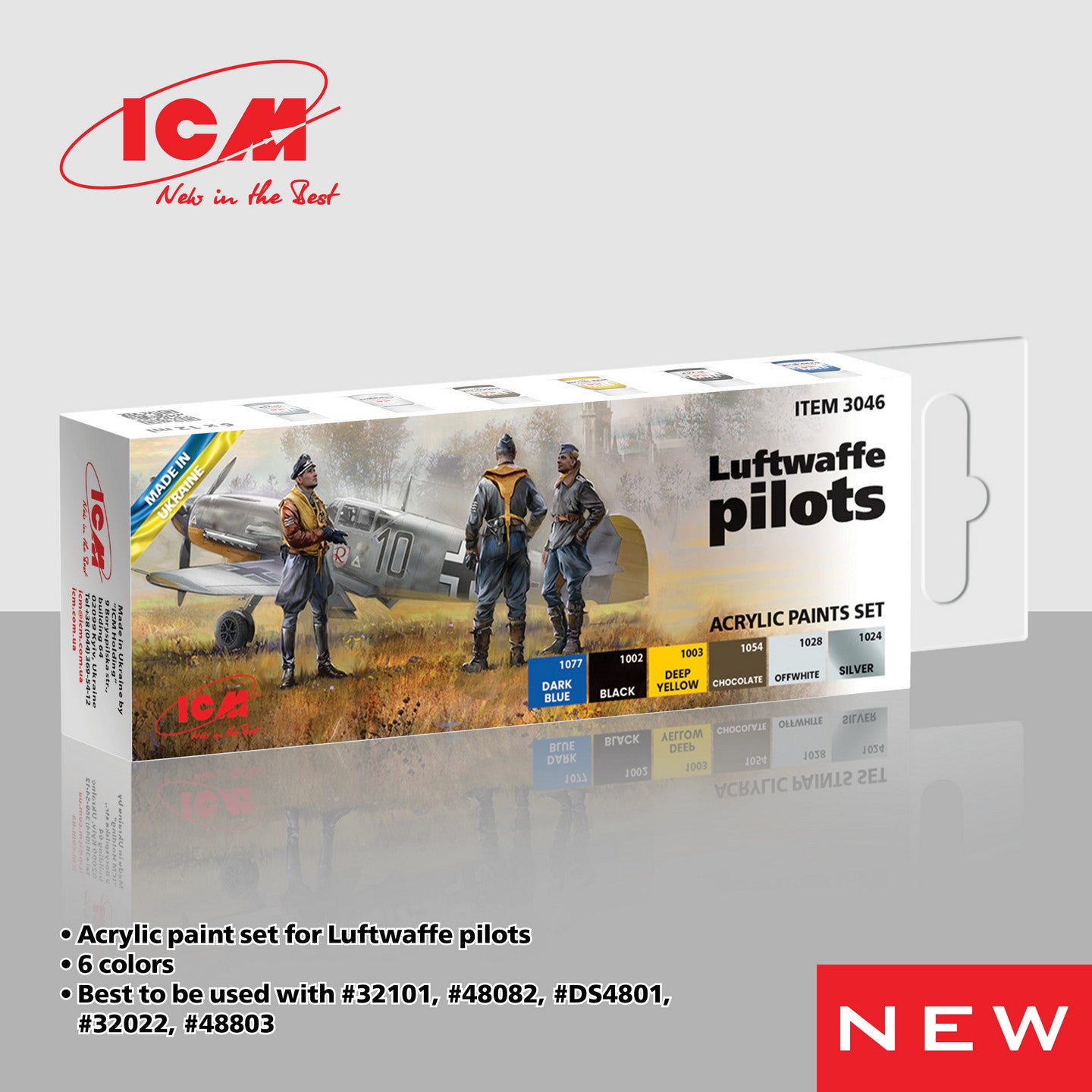 ICM Paint Set - WWII Luftwaffe Pilots