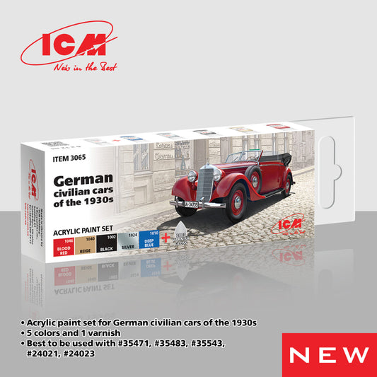 ICM Paint Set - German Civilian Cars of the 1930s