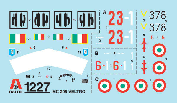 Italeri 1/72nd scale MC.205 Veltro