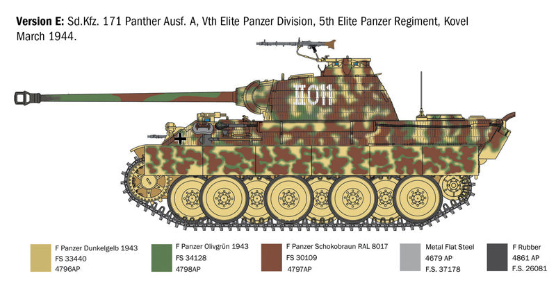 Italeri 1/35th scale Sd.Kfz 171 Panther Ausf A