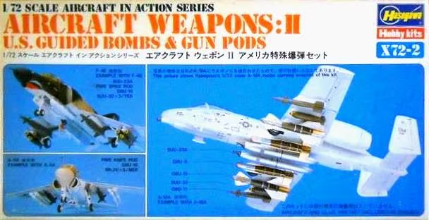 Second Hand Hasegawa 1/72nd scale Aircraft Weapons Set II